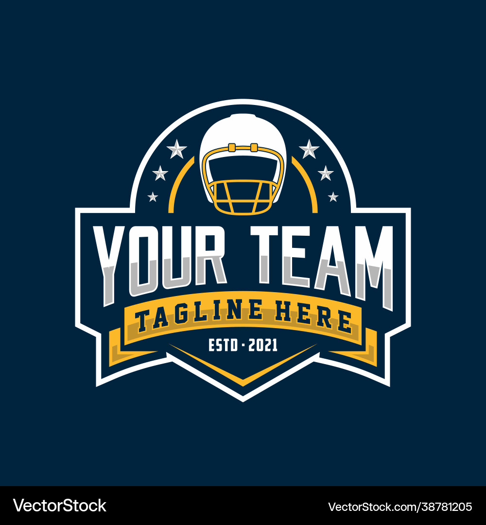 Rugby Club Logo Template Vector Image