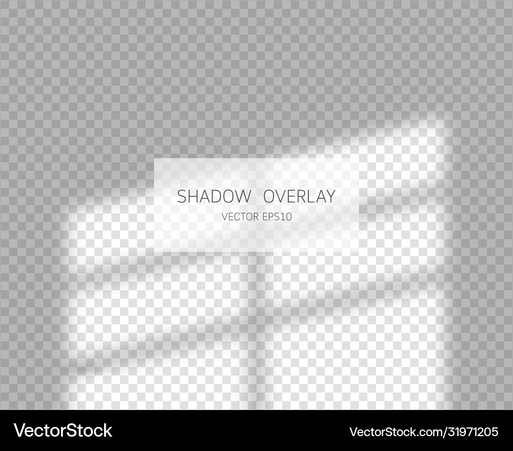 Shadow overlay effect Shadow overlay effect vector image