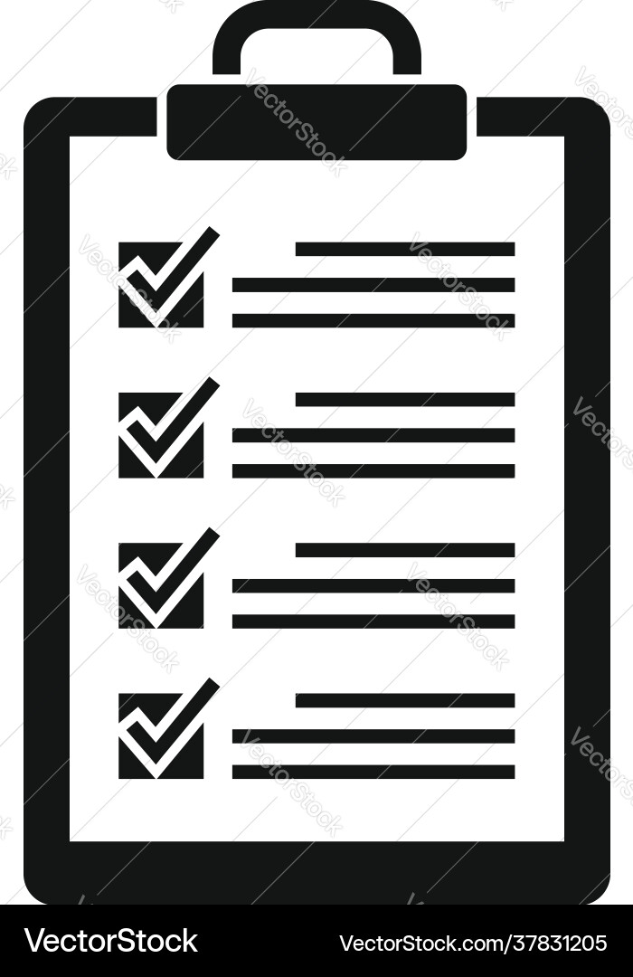 Syllabus to do list icon simple style Syllabus to do list icon simple style vector image