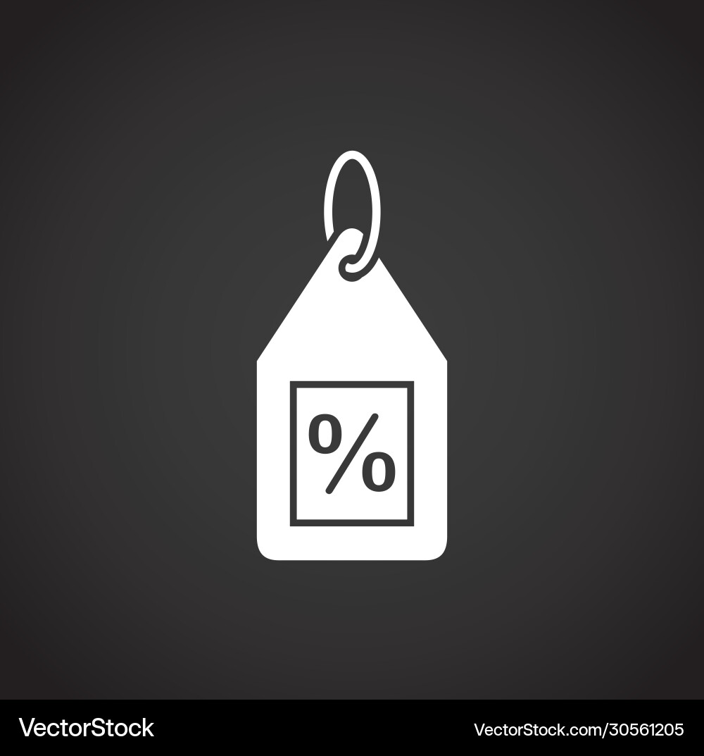 Tag related icon on background for graphic and web Tag related icon on background for graphic and web Vector Image
