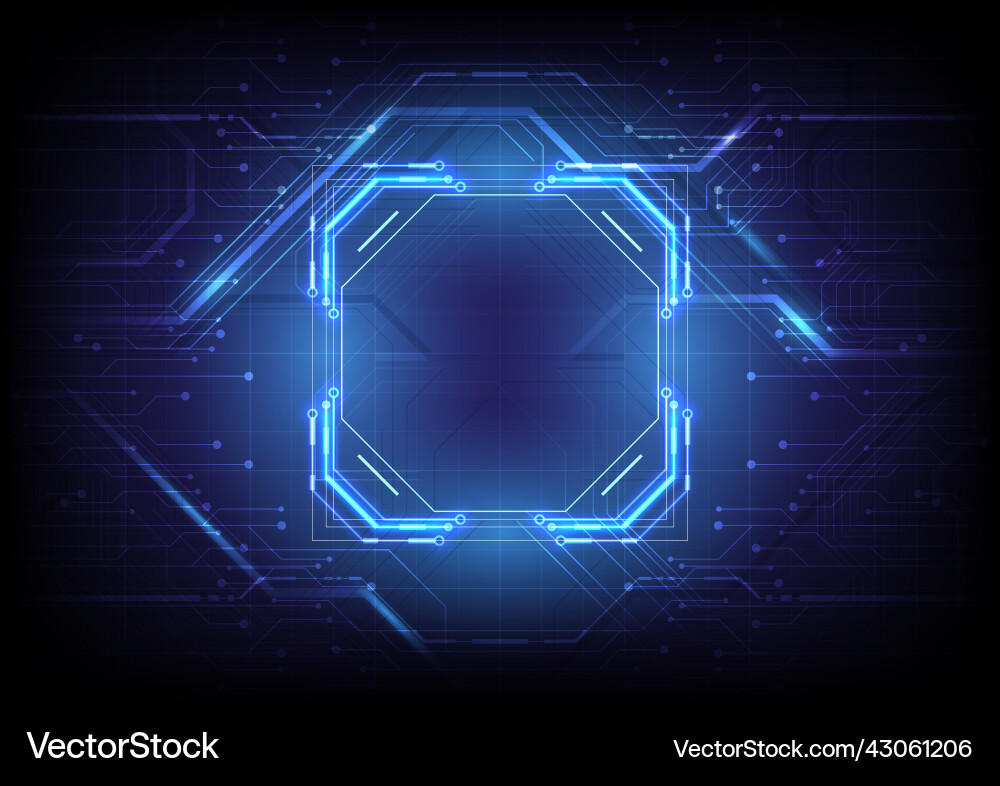 Abstract Circuit Technology Background vector image