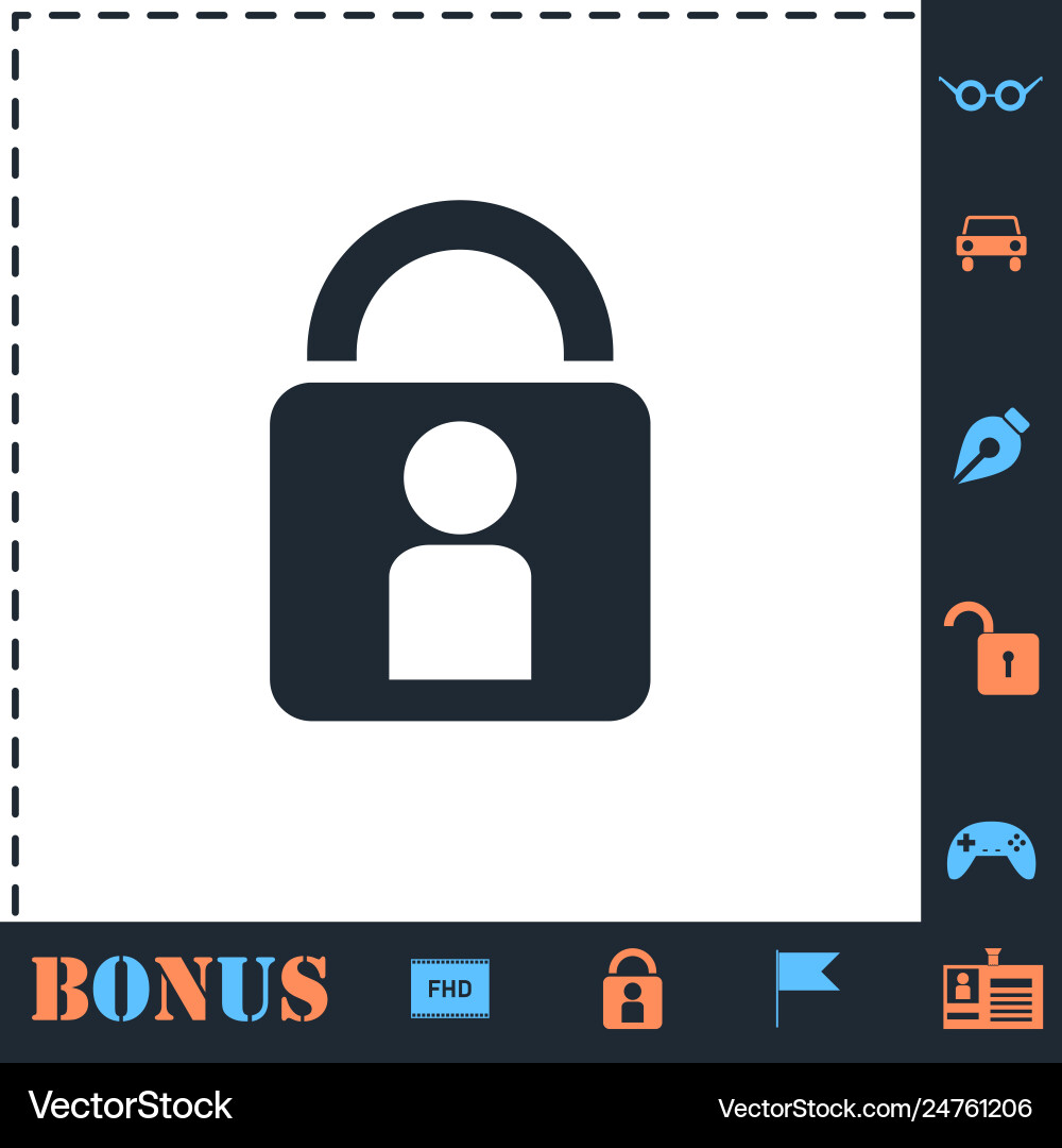 Authentication Icon - Secure Access vector image