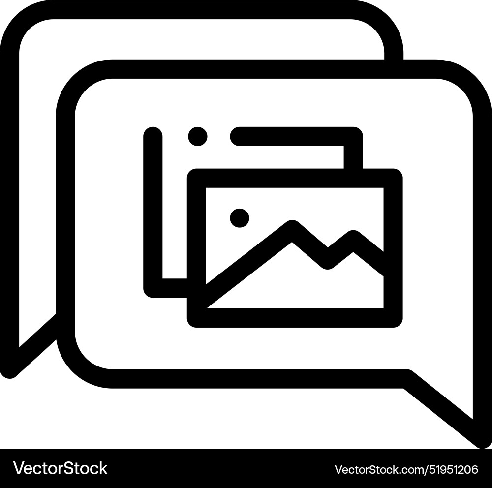Chat icon thin linear style design isolated Chat icon thin linear style design isolated Vector Image