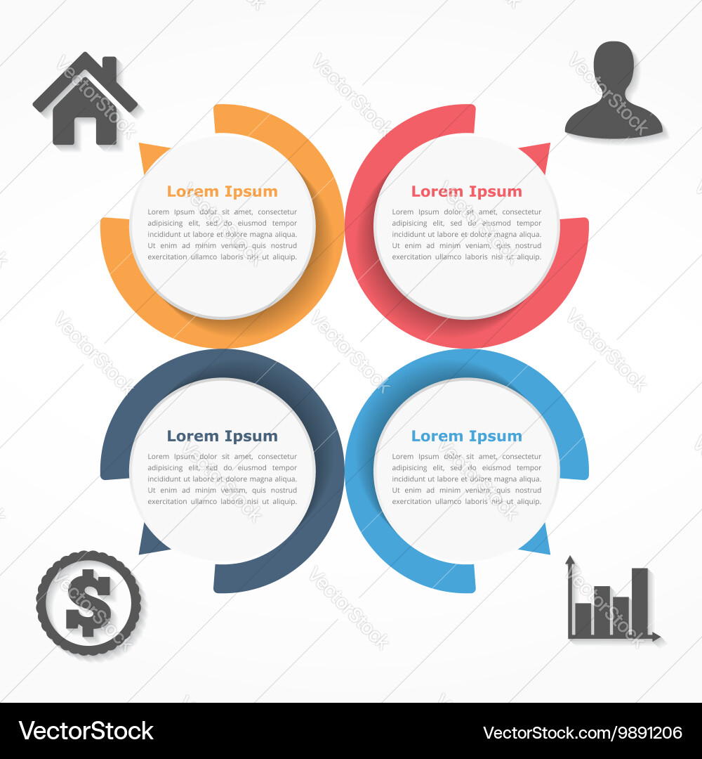 Circular Workflow Diagram vector image