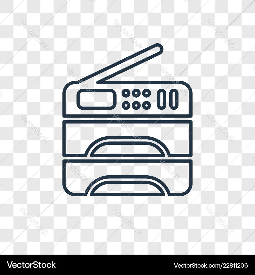 Copy machine concept linear icon isolated Copy machine concept linear icon isolated vector image