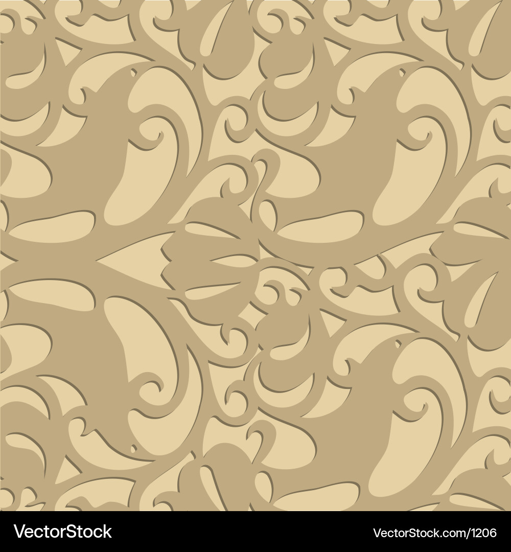 Intricate Scroll Pattern vector image