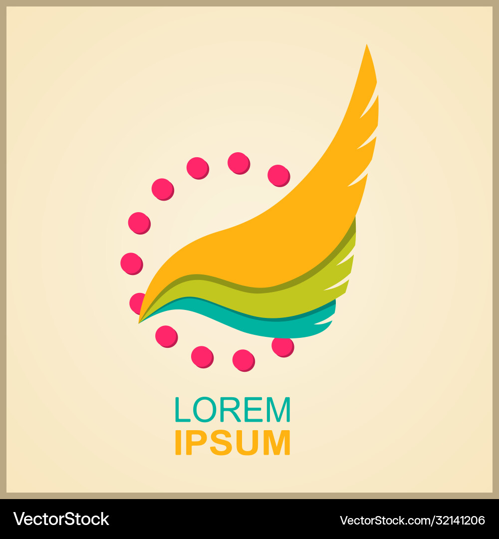 Logo element and abstract web icon globe symbol vector image