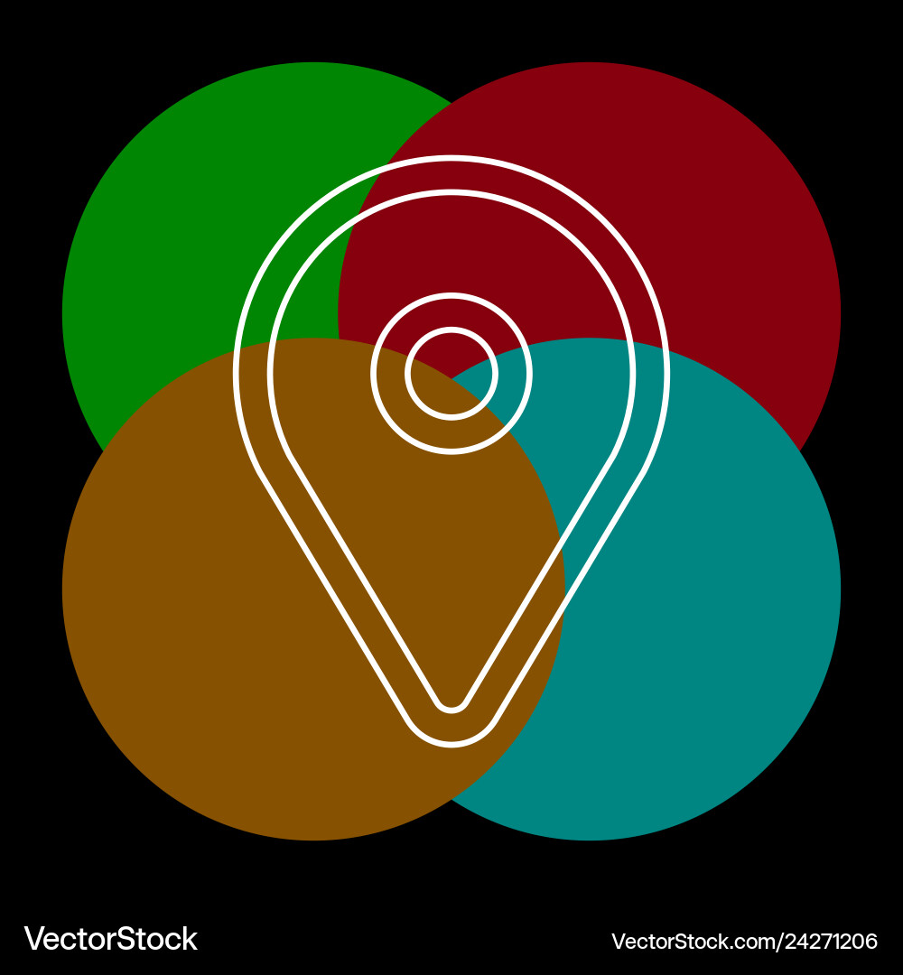Map pointer pin icon Vector Image