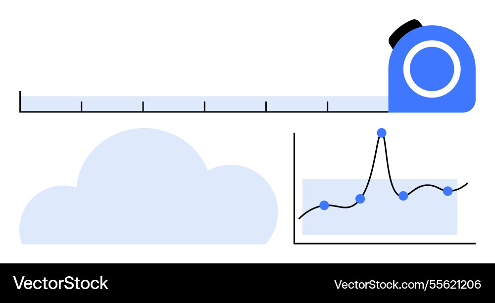 Measuring success integrating analytics cloud Measuring success integrating analytics cloud Vector Image