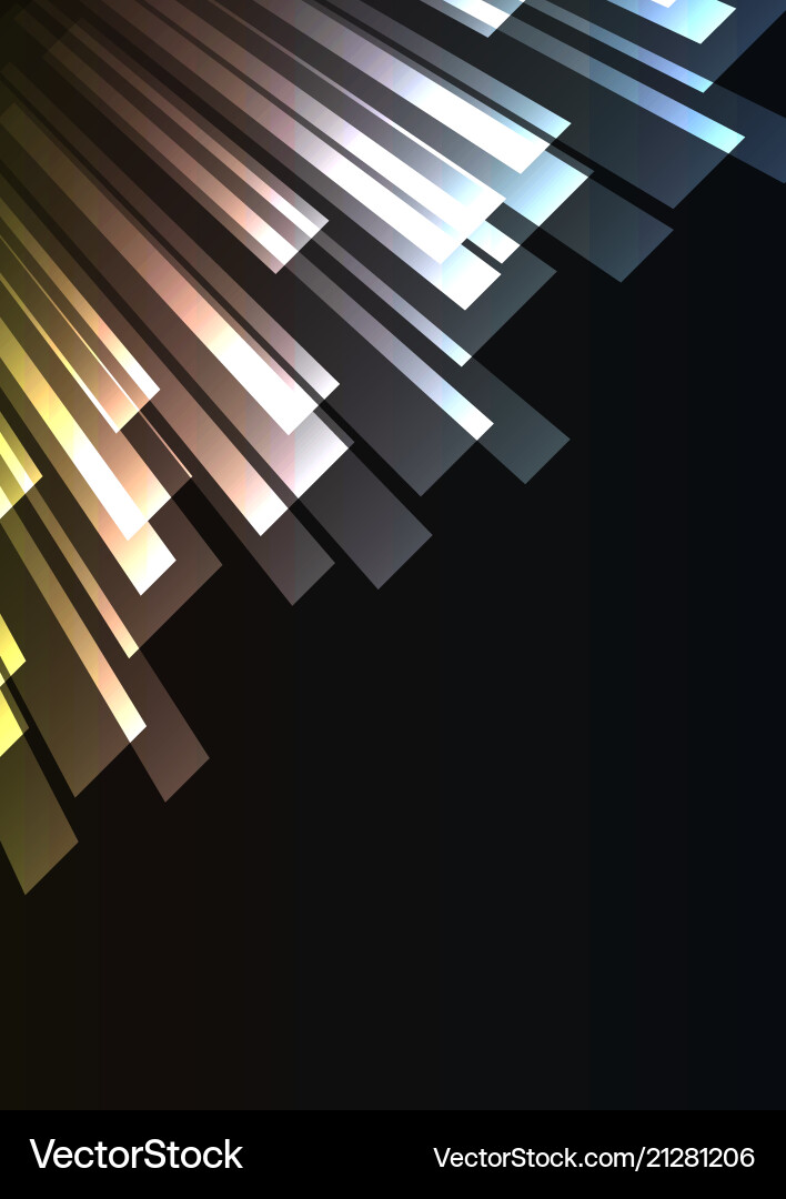 Metallic overlap stripe rush in dark background Metallic overlap stripe rush in dark background vector image