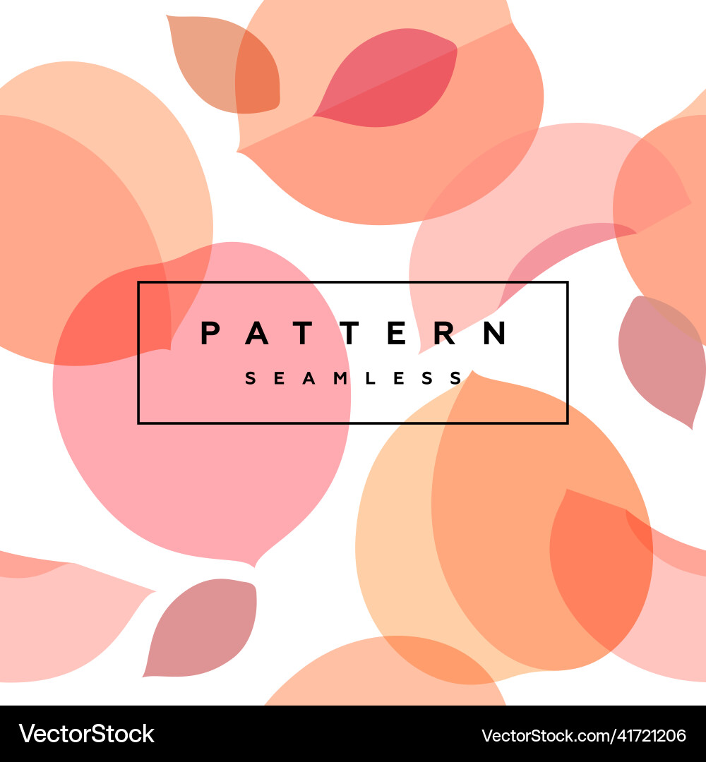 Peach seamless pattern fruit background Royalty Free Vector