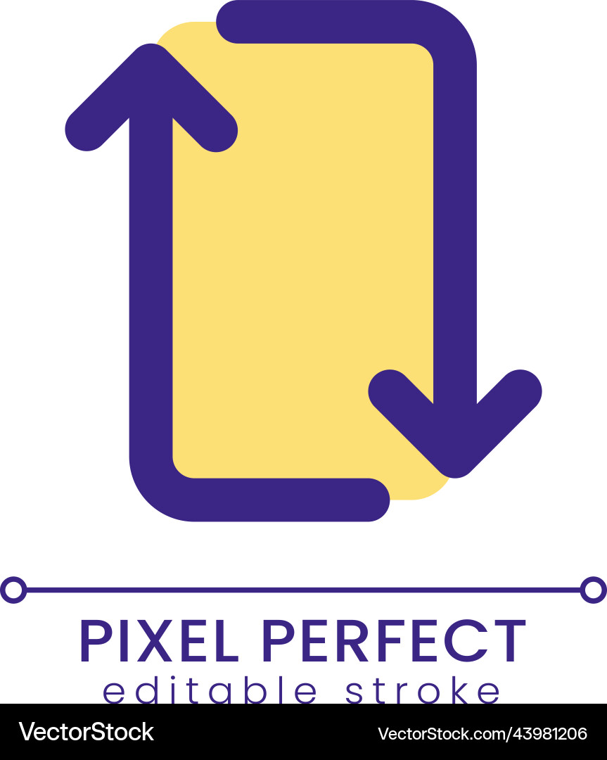 Repeat pixel perfect rgb color ui icon Repeat pixel perfect rgb color ui icon vector image