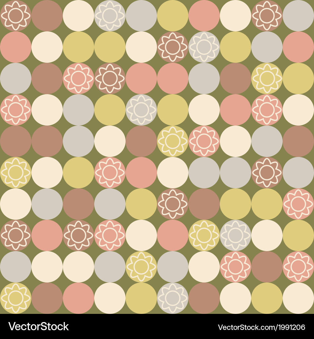 Retro seamless pattern vector image