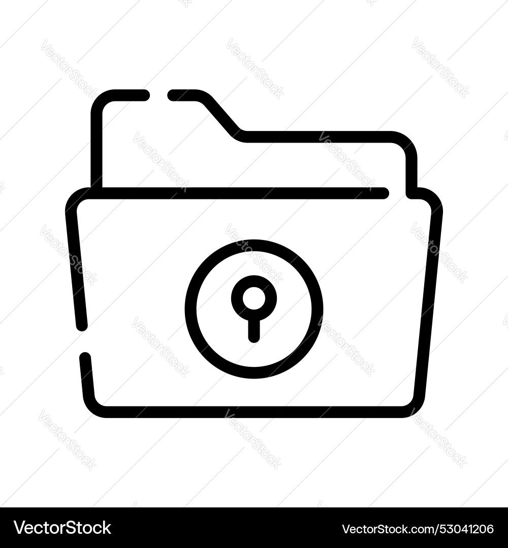 Secure confidential file folders with paper Vector Image