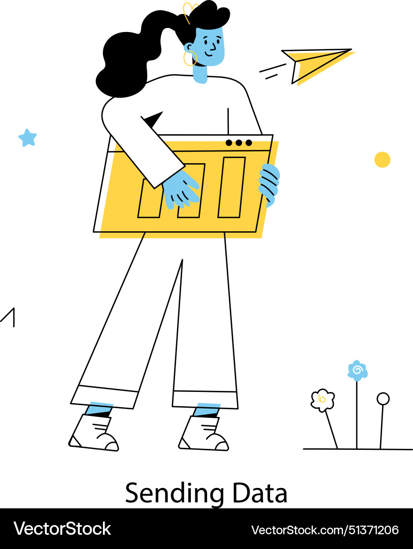 Sending data vector image