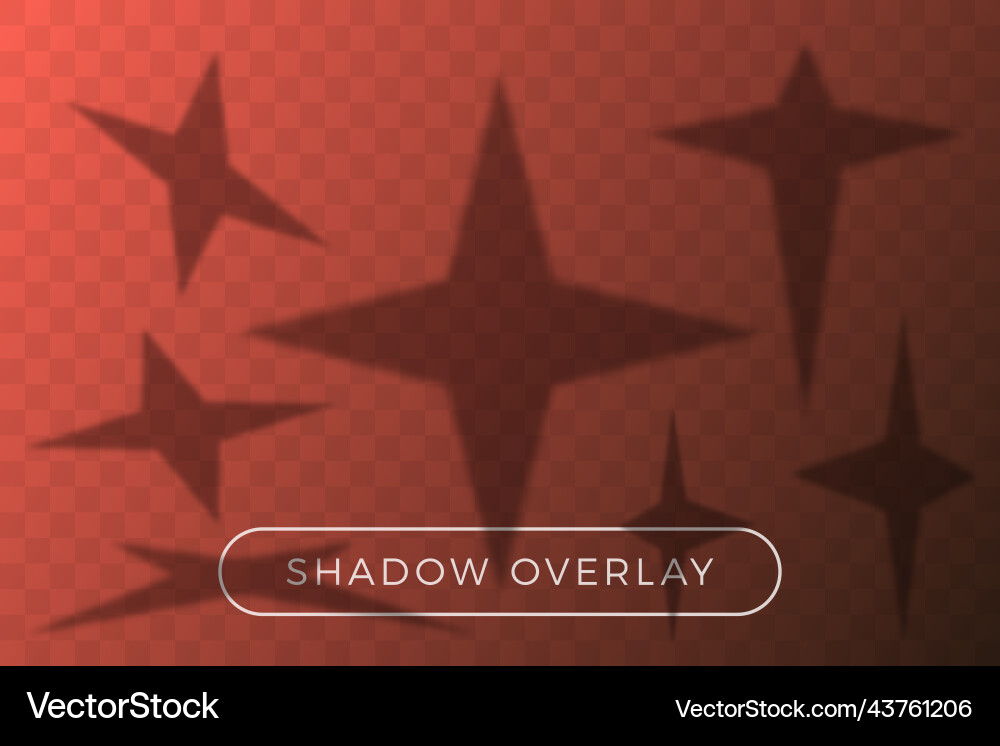 Star set shadow overlay many in different Star set shadow overlay many in different vector image