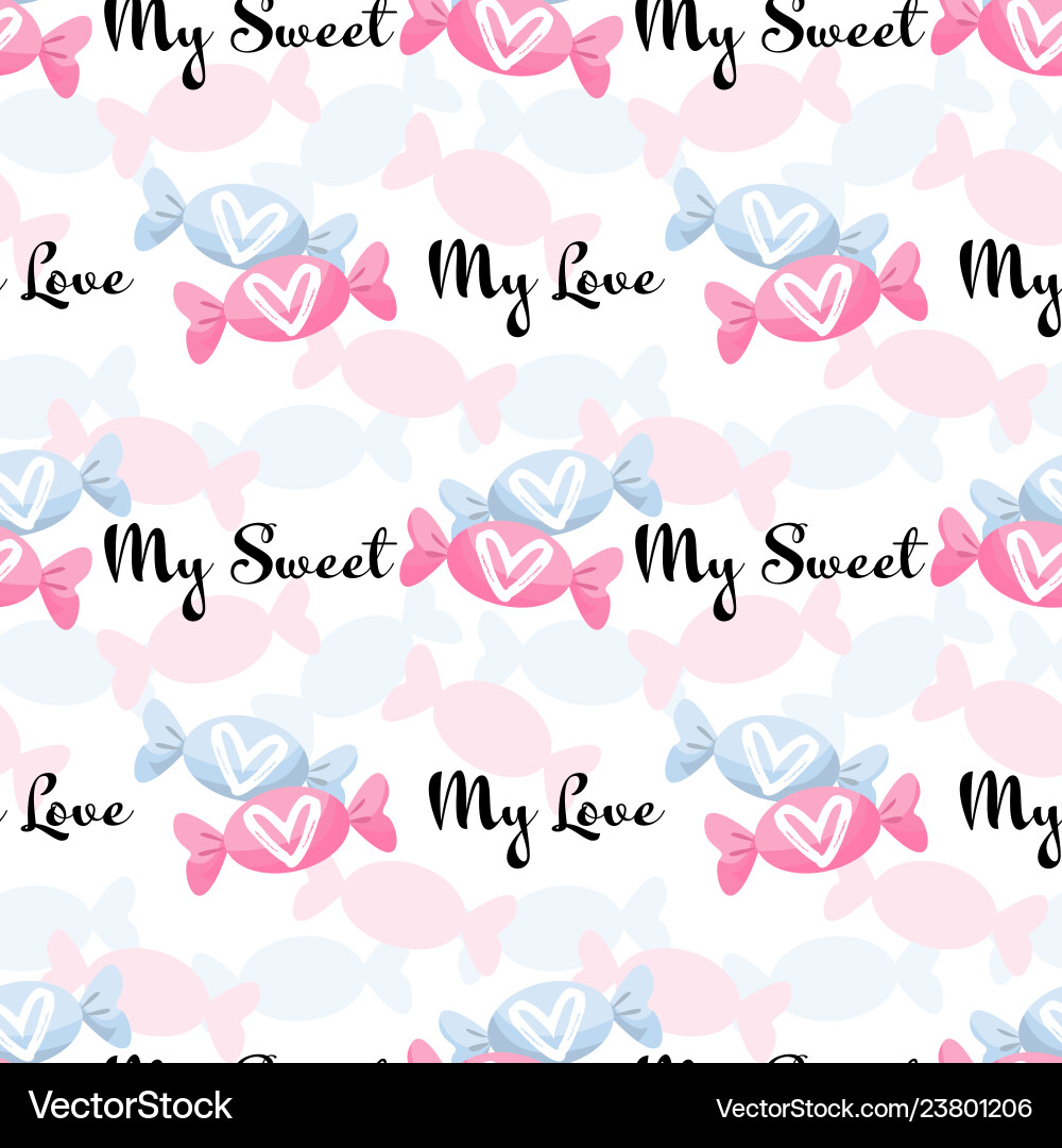 Valentines day seamless pattern Valentines day seamless pattern vector image