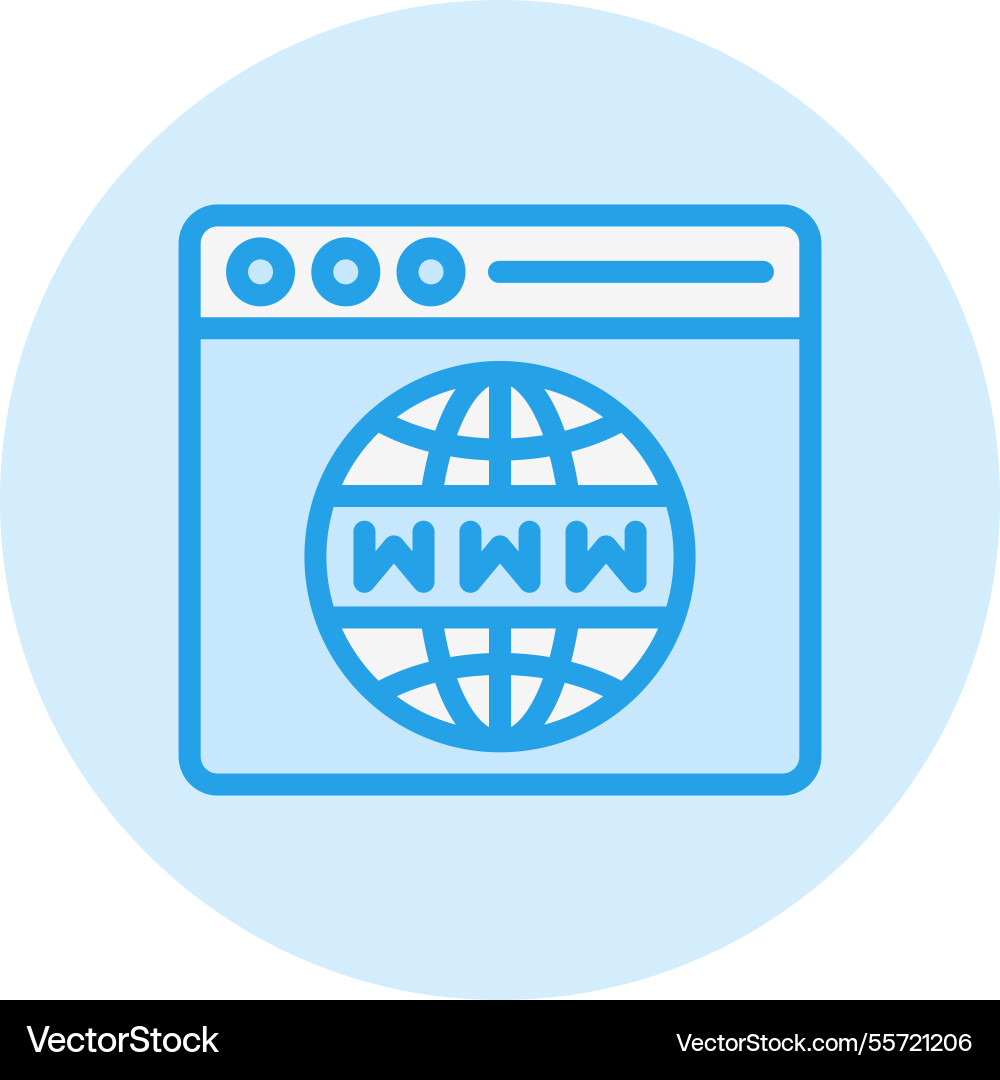 Web browser icon design vector image