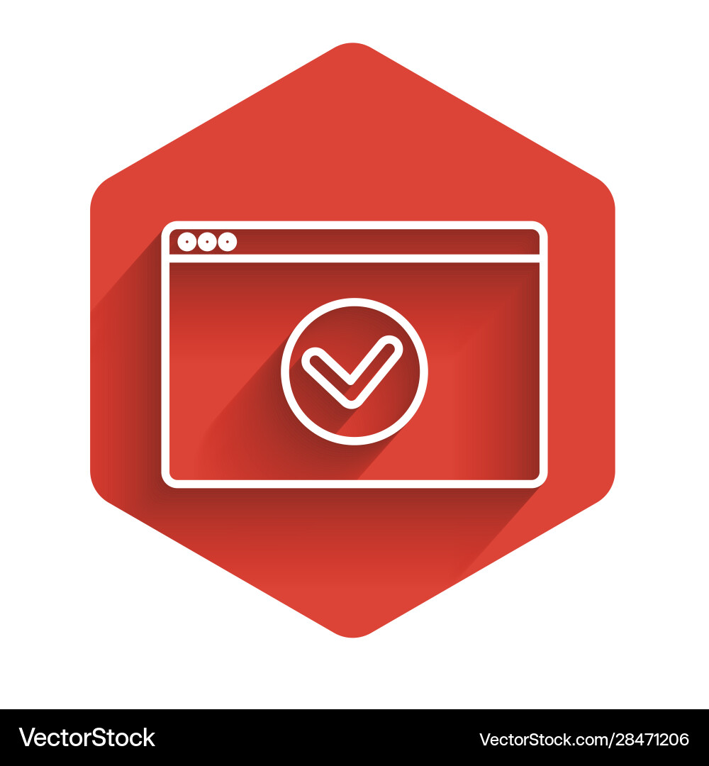 White line secure your site with https ssl icon White line secure your site with https ssl icon vector image