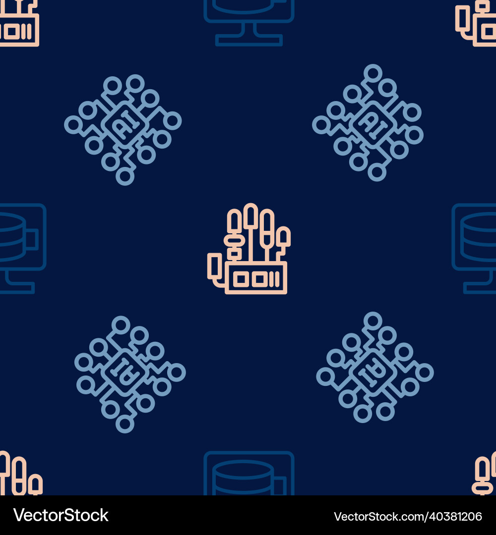 Zeile Cloud-Datenbank neural Netzwerk Zeile Cloud-Datenbank neural Netzwerk vektorbild
