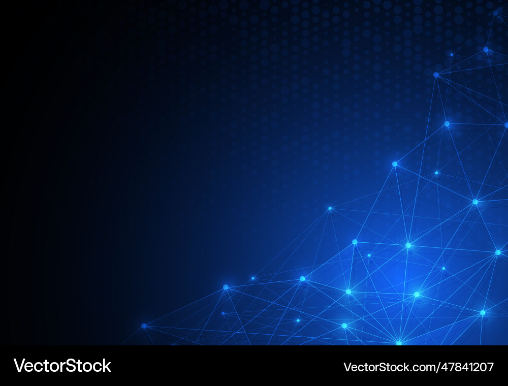 Abstract concept of network technology lines vector image