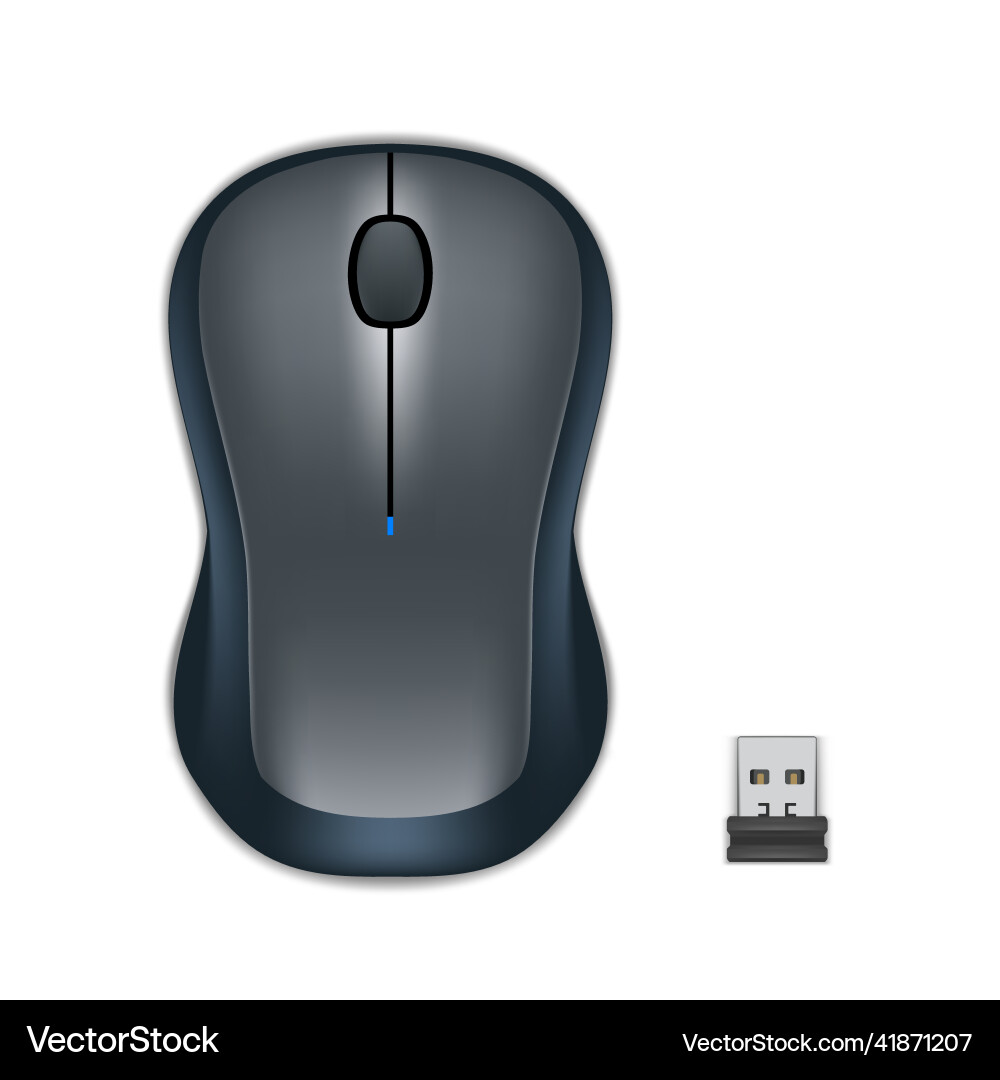 Abstract modern computer mouse on white background Abstract modern computer mouse on white background vector image