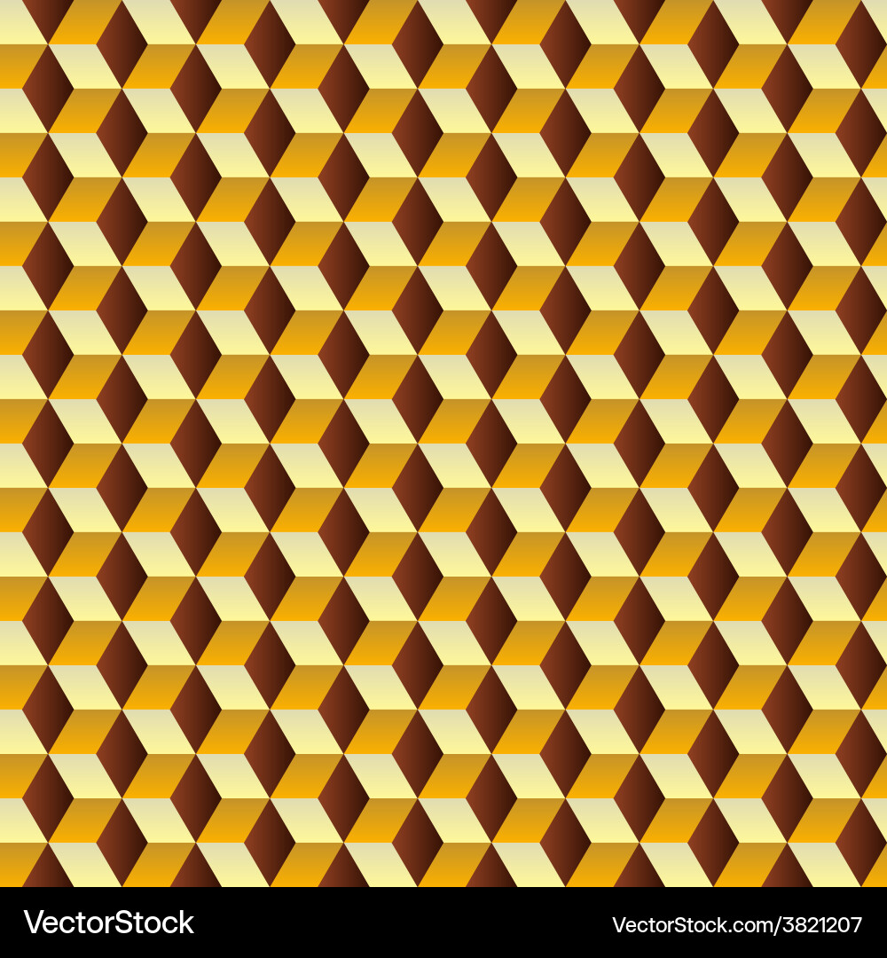 Geometric Cube Pattern vector image