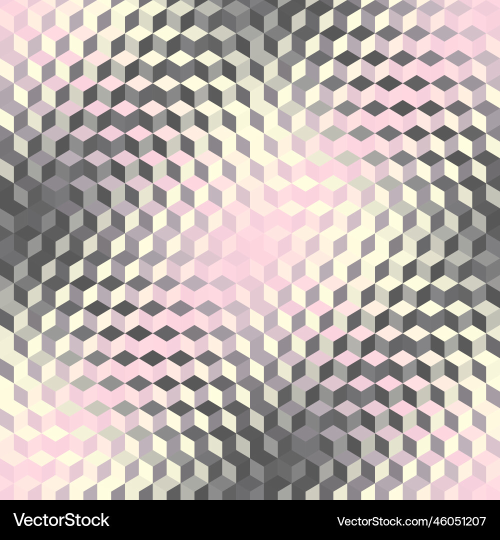 Geometric seamless pattern of a cubes in low poly Geometric seamless pattern of a cubes in low poly vector image