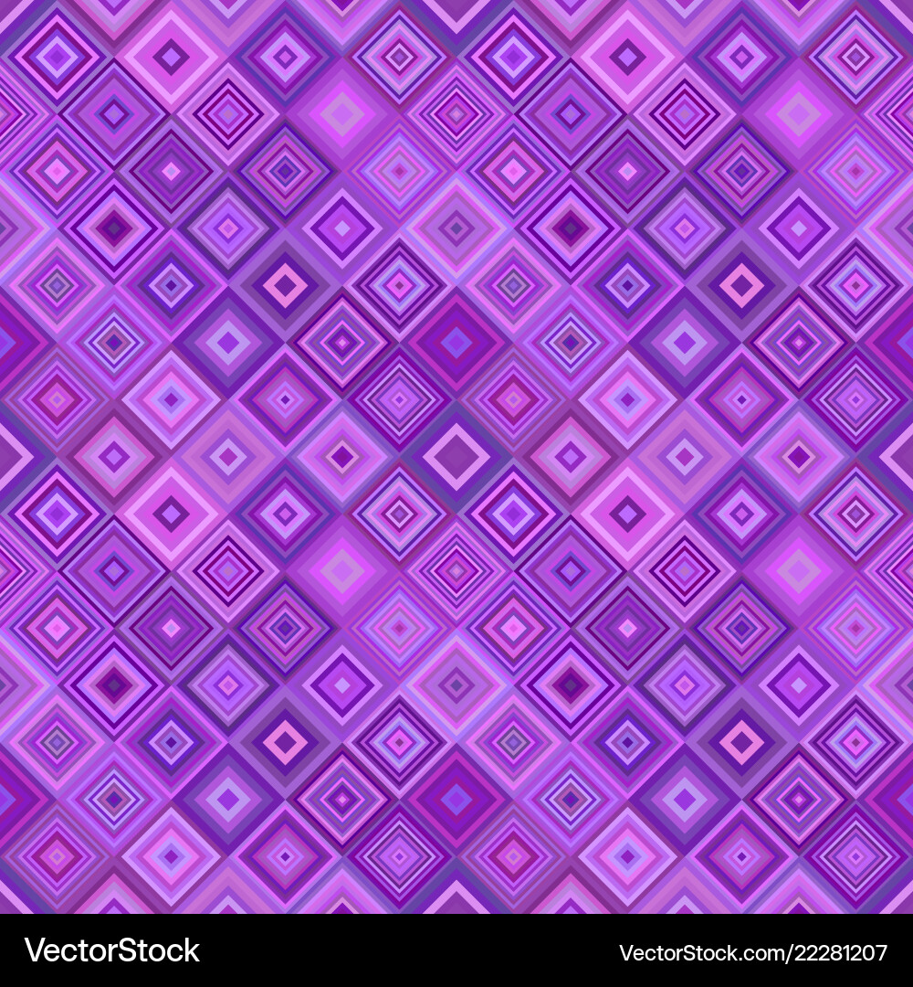Geometrical diagonal square pattern - mosaic tile vector image