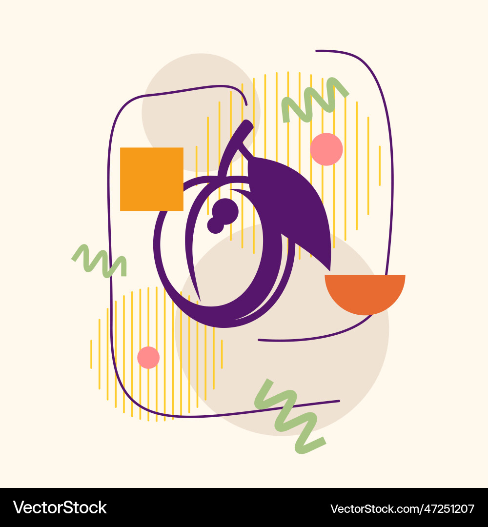 Graphics in a minimalistic style Graphics in a minimalistic style vector image