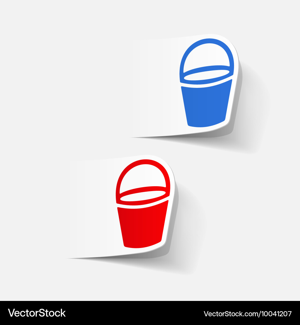 Realistic design element bucket Vector Image