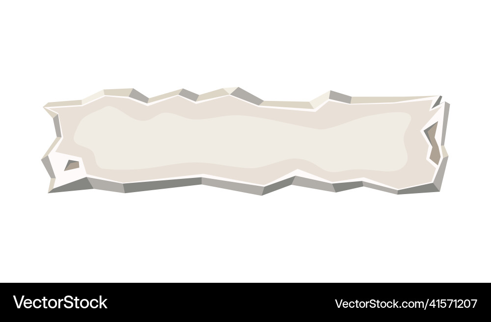Rectangle stone tablet gray frame block boulder Rectangle stone tablet gray frame block boulder vector image