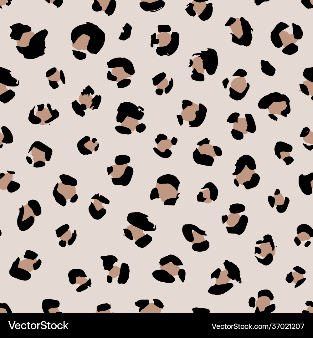 Seamless animal pattern with leopard dots Seamless animal pattern with leopard dots vector image