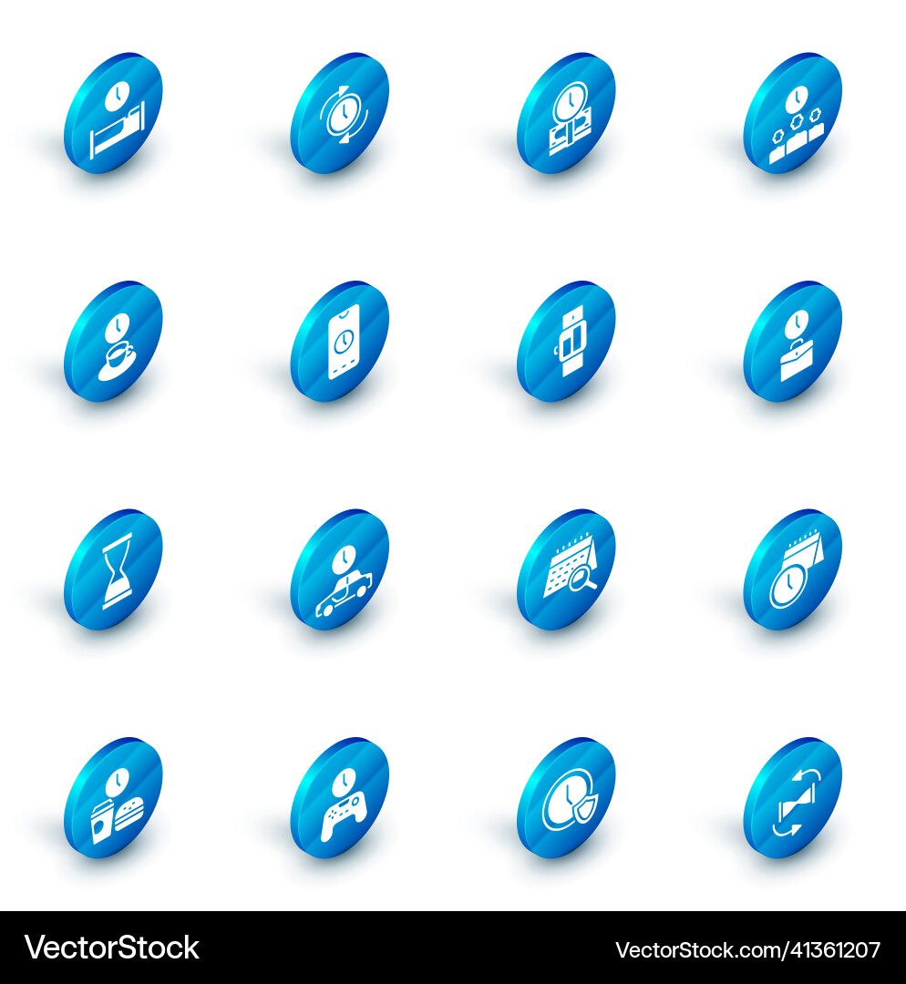 Set clock with arrow time is money management Set clock with arrow time is money management vector image