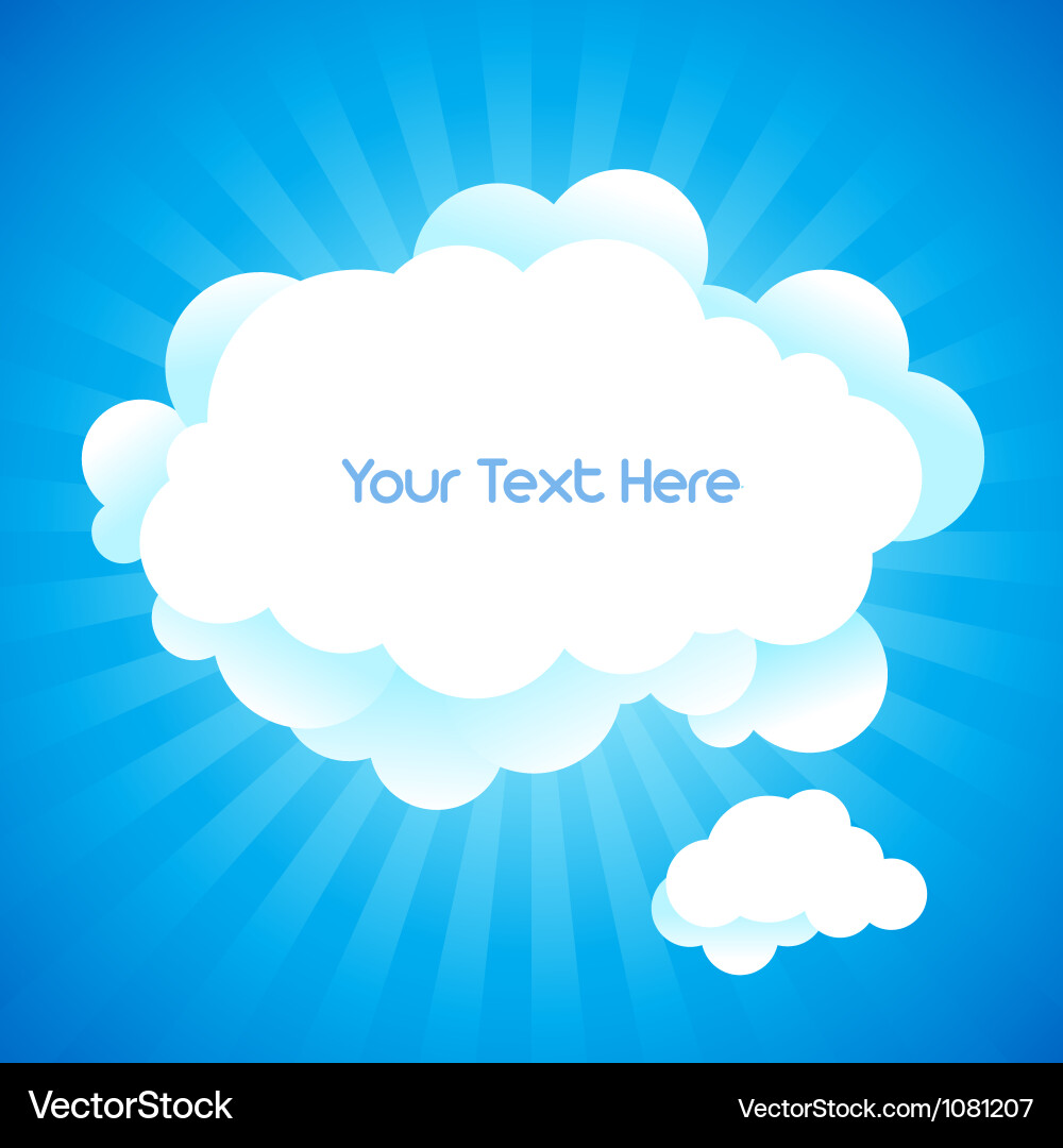 Sky background vector image