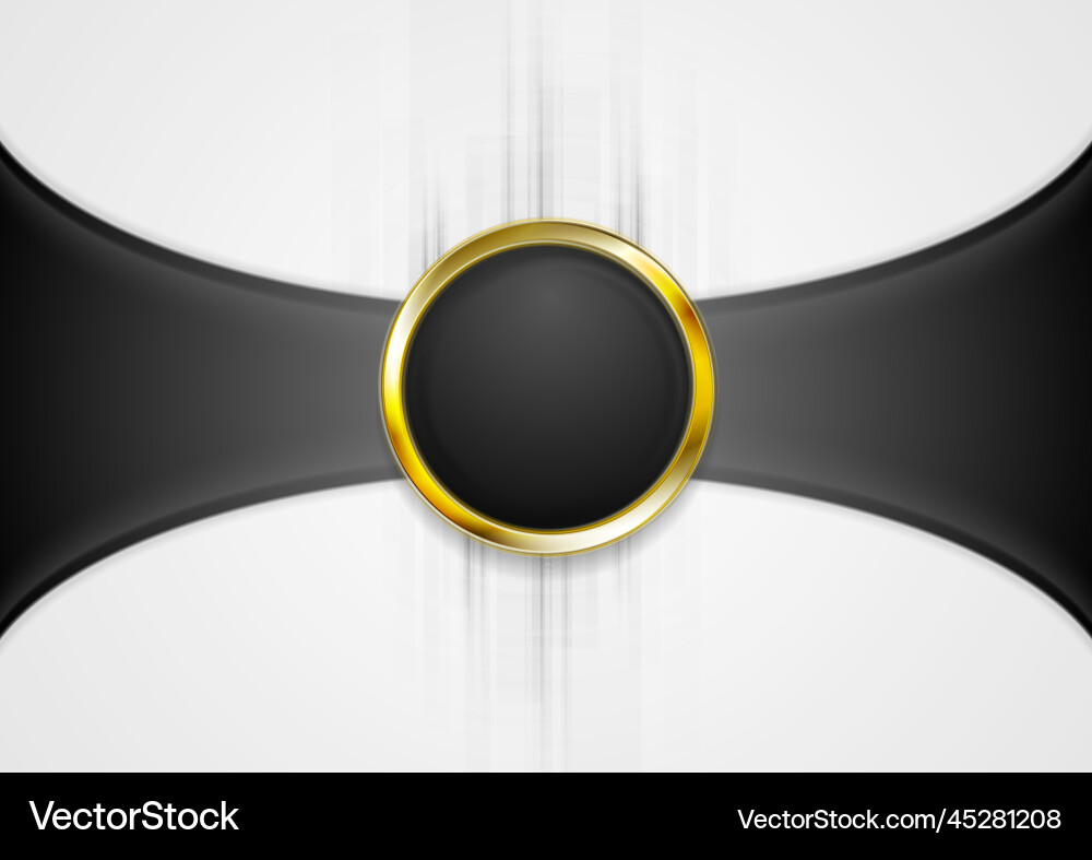 Abstract background with golden circle shape Abstract background with golden circle shape Vector Image