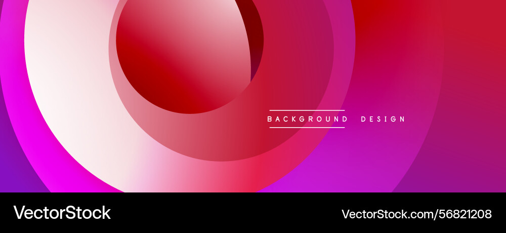 Abstract layers create vibrant pink red gradient Vector Image