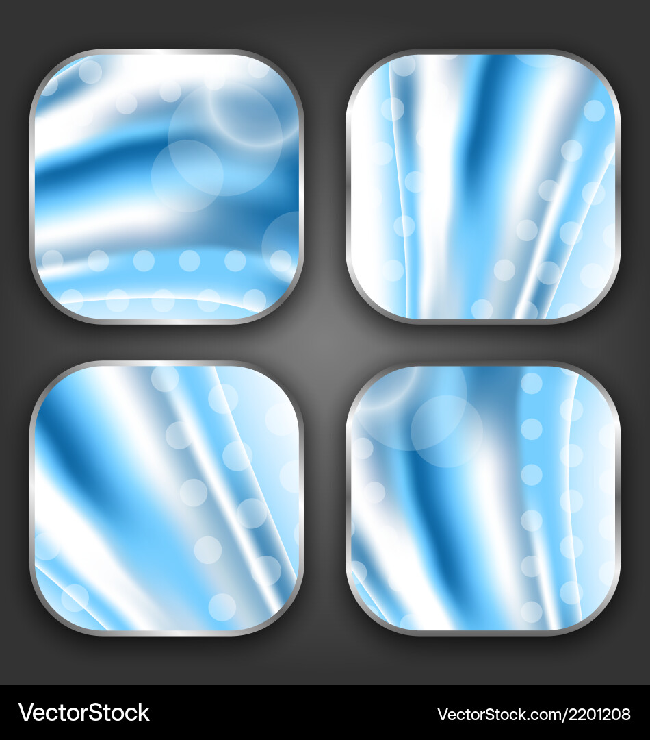 Abstract wavy backgrounds with for the app icons vector image