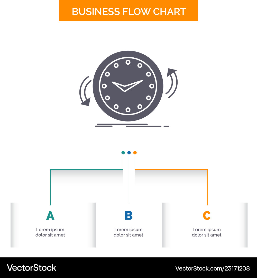 Backup clock clockwise counter time business flow Backup clock clockwise counter time business flow Vector Image