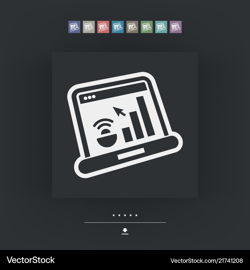 Computer levels icon Vector Image