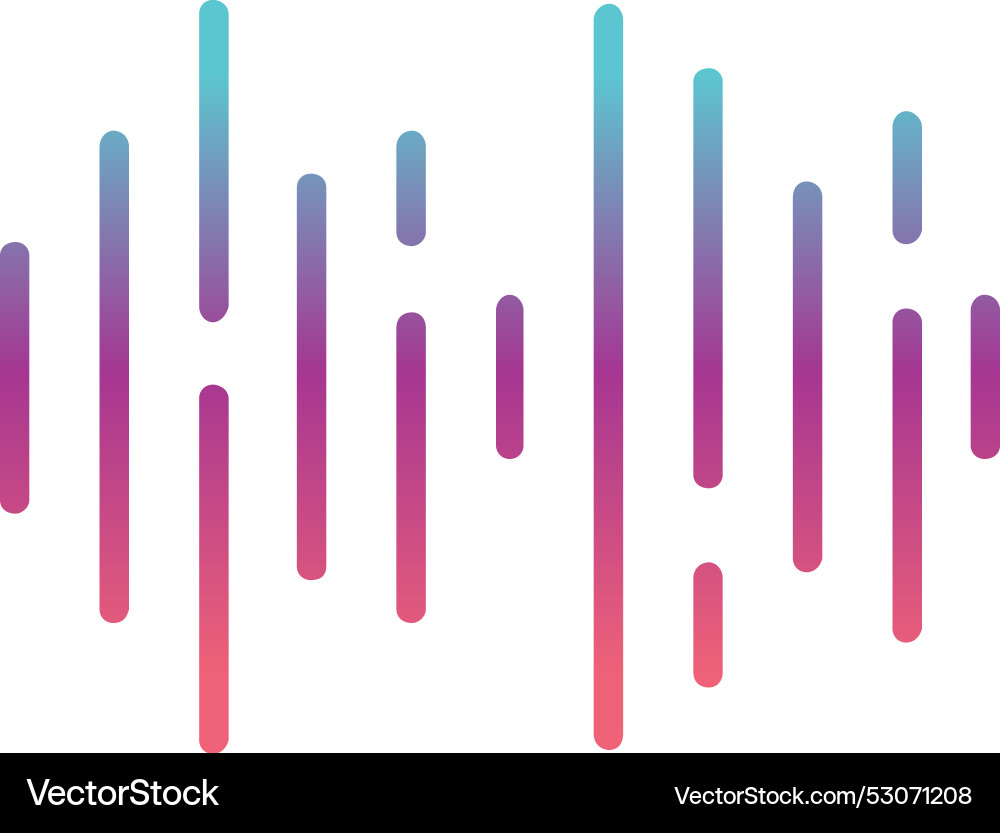 Equalizer line gradient design Vector Image