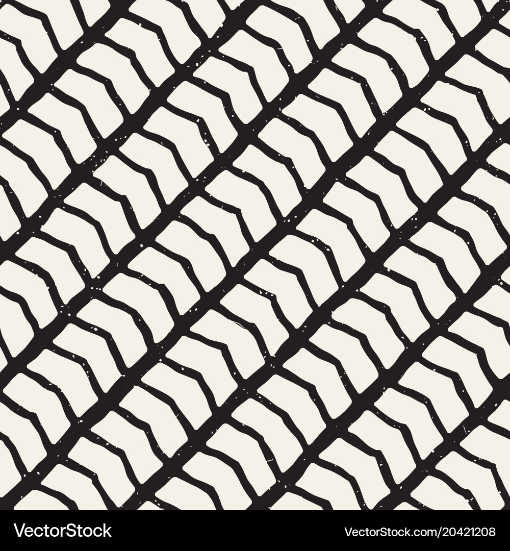Hand drawn lines seamless grungy pattern abstract vector image