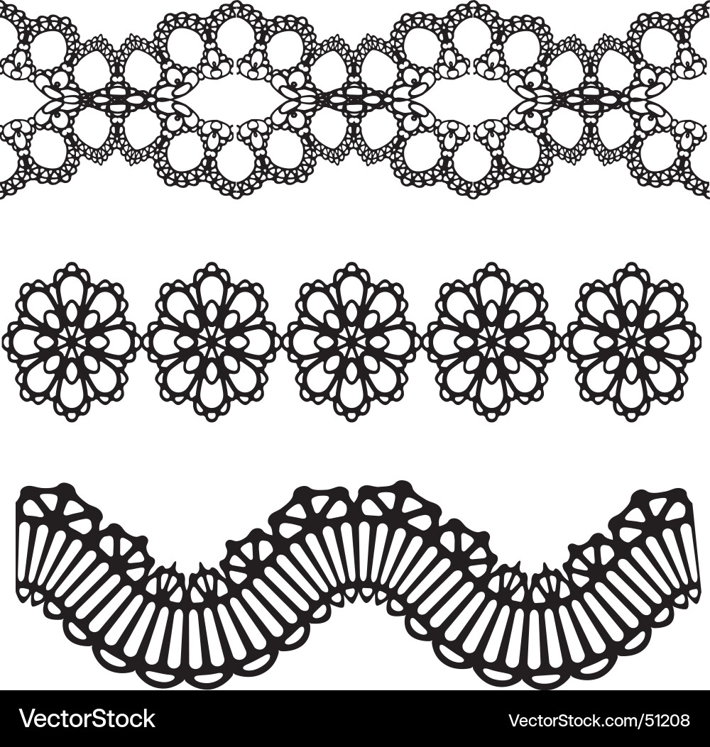 Intricate Lace Pattern Vector Image