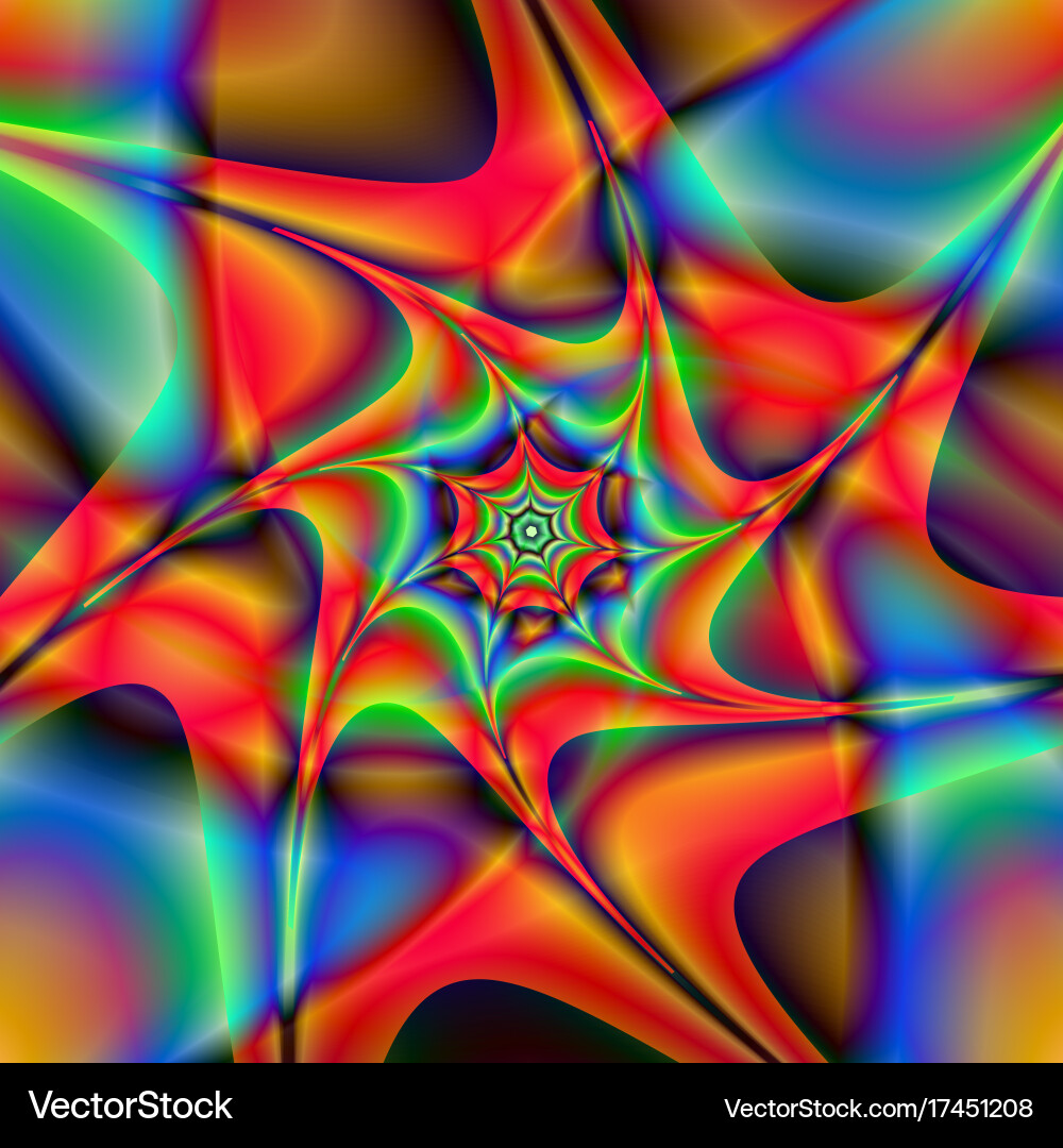 Kaleidoscopic Twisted Pattern vector image