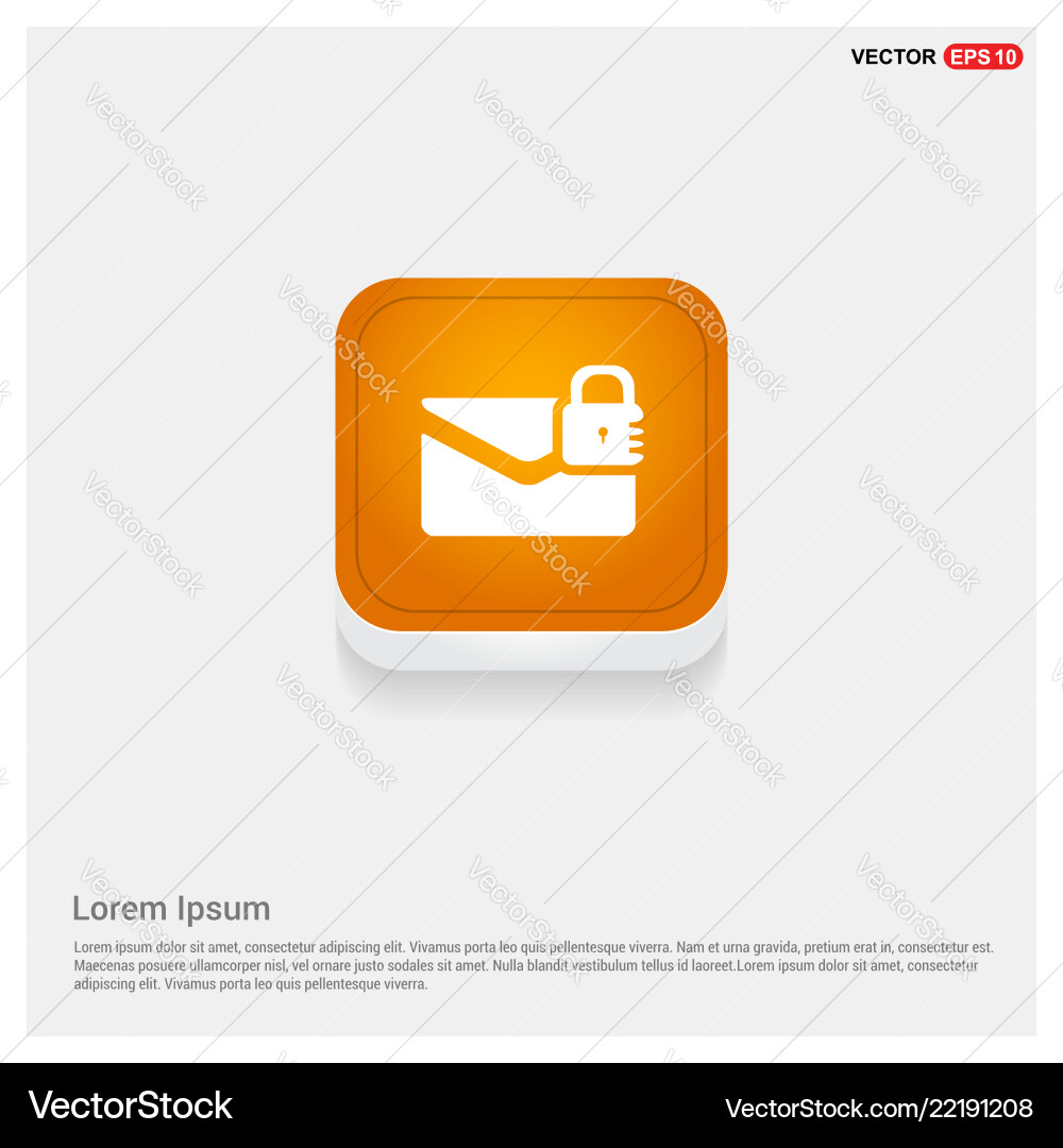 Message secure icon Vector Image