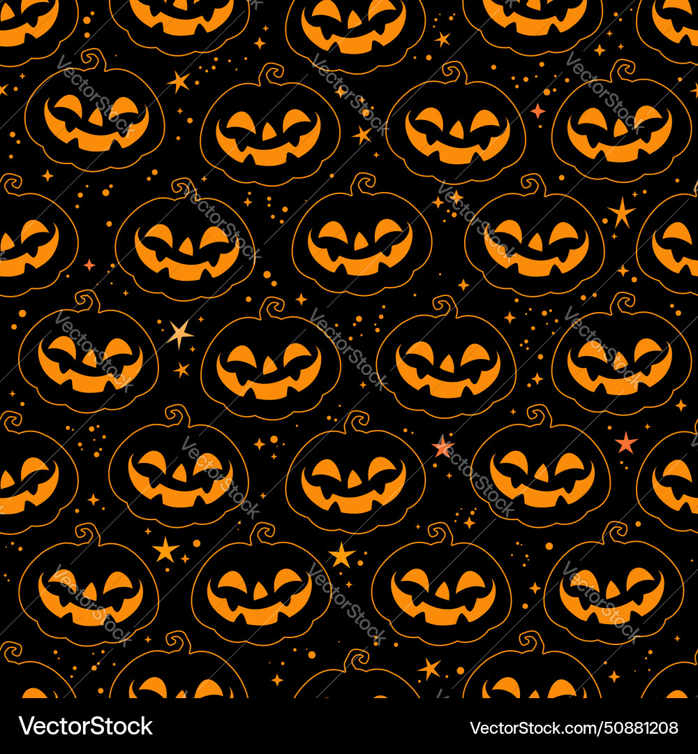 Nahtloses Muster von Cartoon lächelnd halloween Nahtloses Muster von Cartoon lächelnd halloween vektorbild
