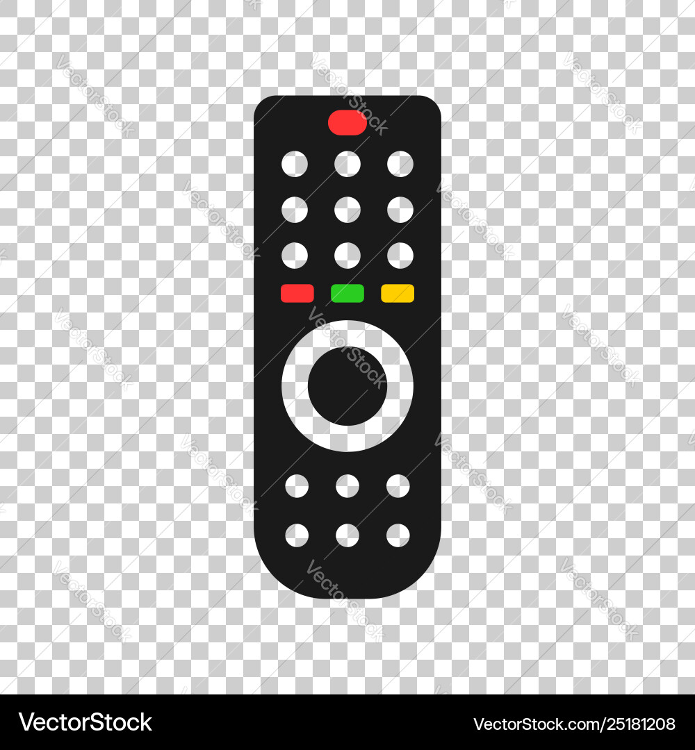 Remote control icon in transparent style infrared vector image