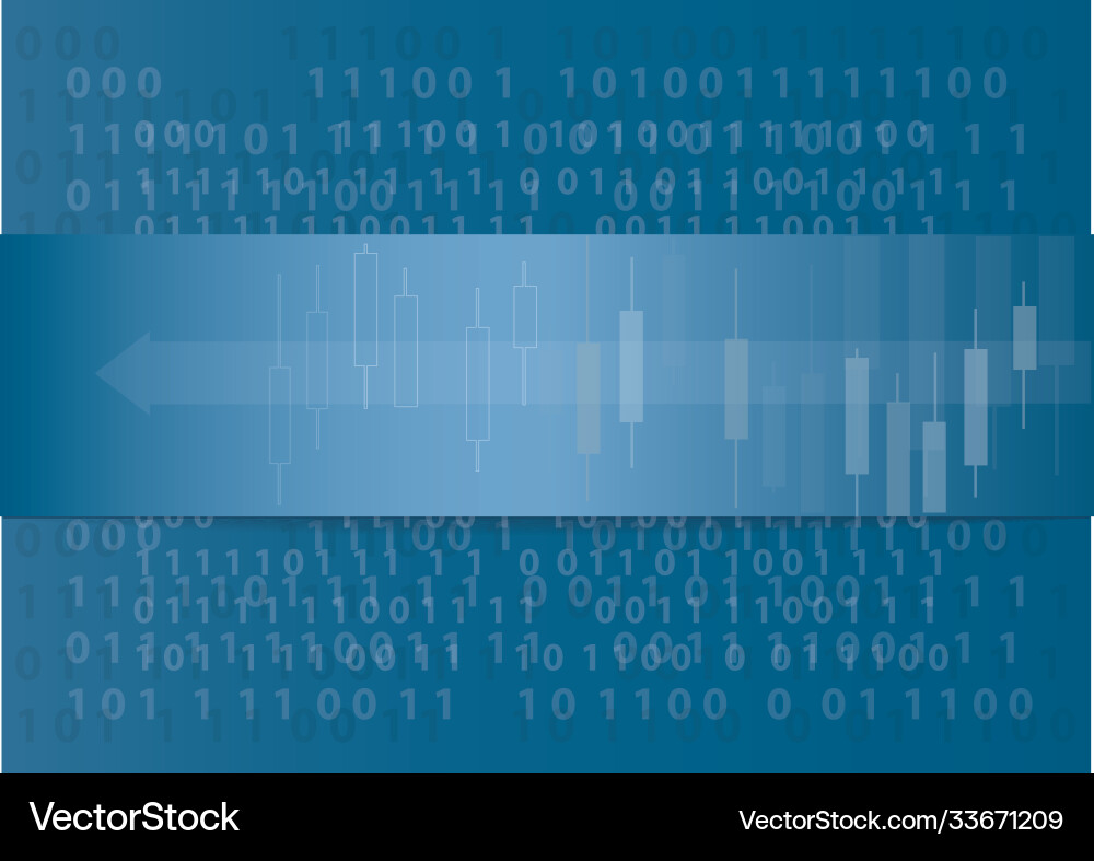Abstract technology arrow icon and computer code Abstract technology arrow icon and computer code vector image
