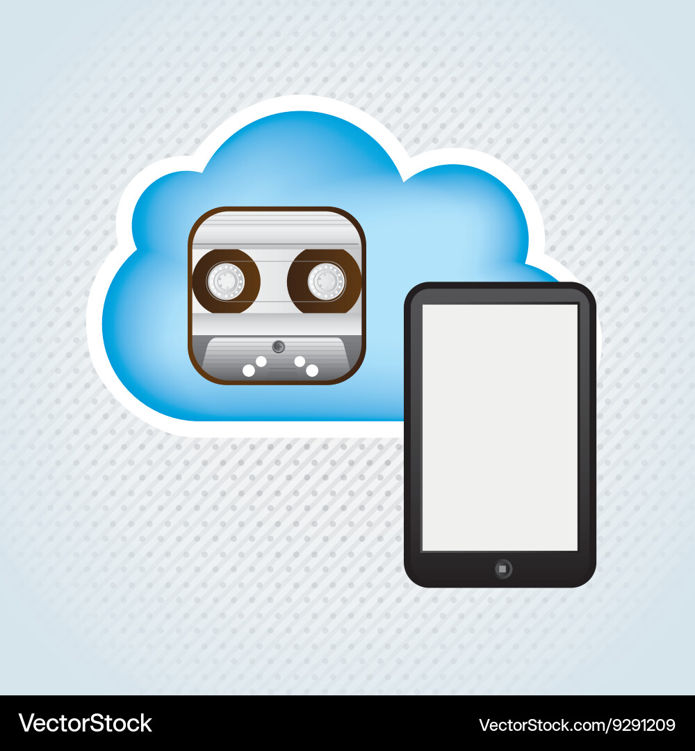 Cloud computing design Vector Image