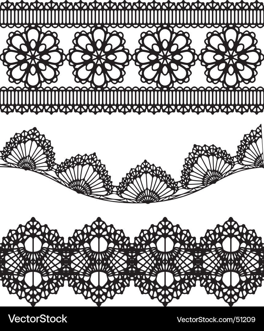Elegant Lace Pattern Vector Image